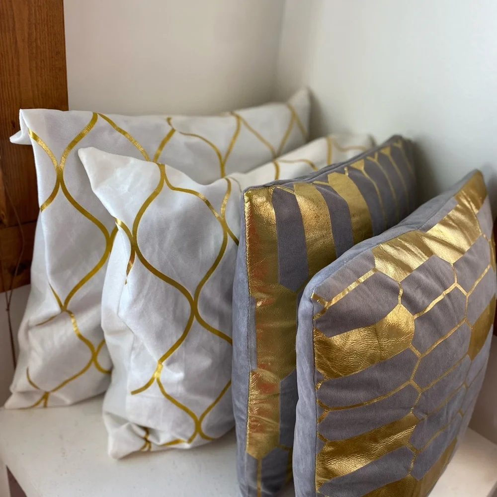 new sequins Pillow cases 4 pieces set